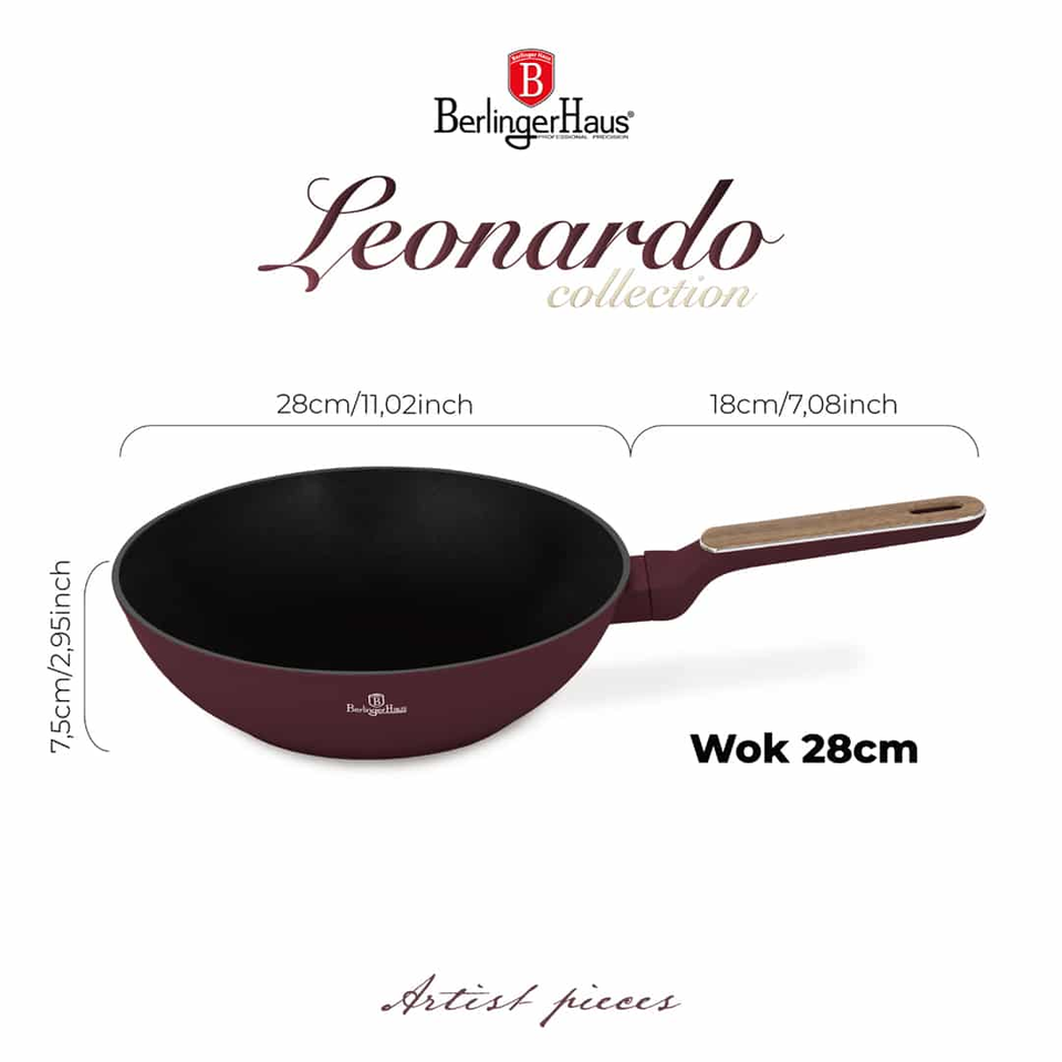 Wok 28 cm Berlinger Haus BH8296 Leonardo Nordic