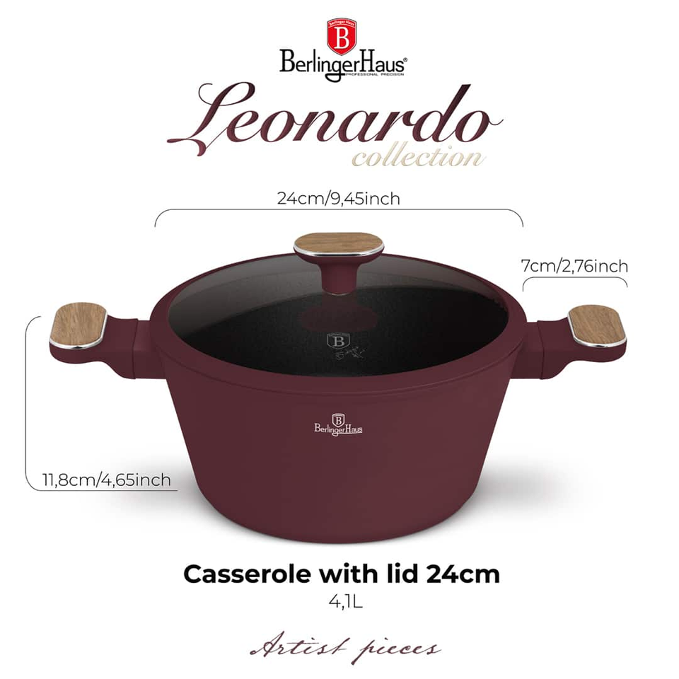 Casserole Berlinger Haus BH8301 – Leonardo Nordic 24 cm