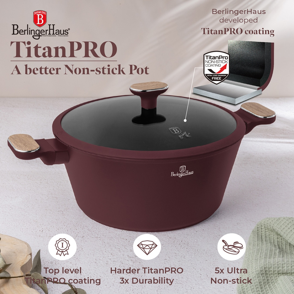 Casserole with Lid Berlinger Haus BH8302 Leonardo Nordic