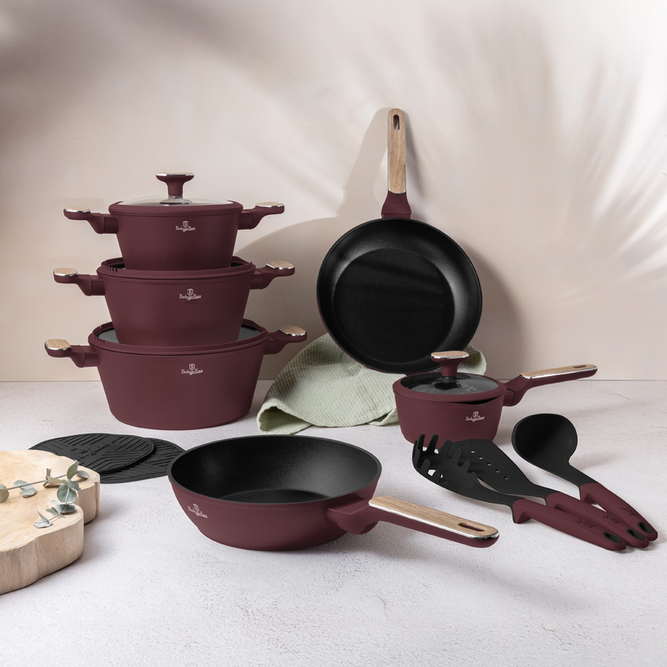 15 pcs Cookware Set Berlinger Haus BH8306 – Leonardo Nordic Collection