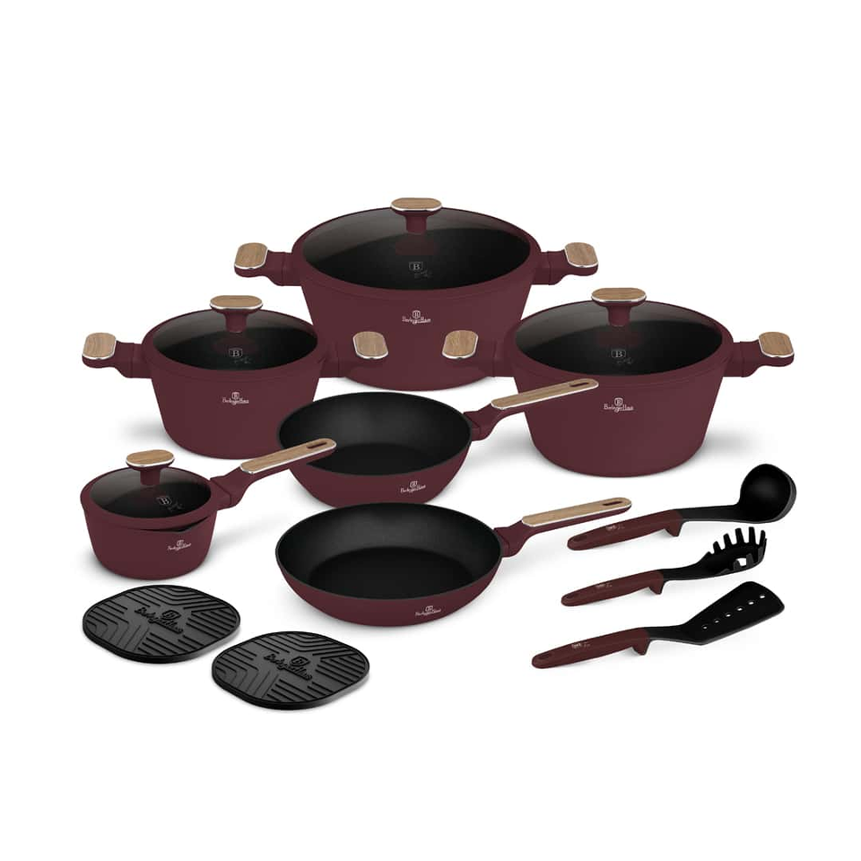 15 pcs Cookware Set Berlinger Haus BH8306 – Leonardo Nordic Collection