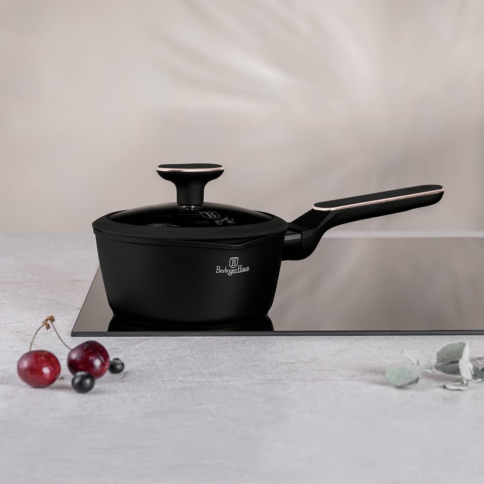 Saucepan with Lid Berlinger Haus BH8350 – Black Rose