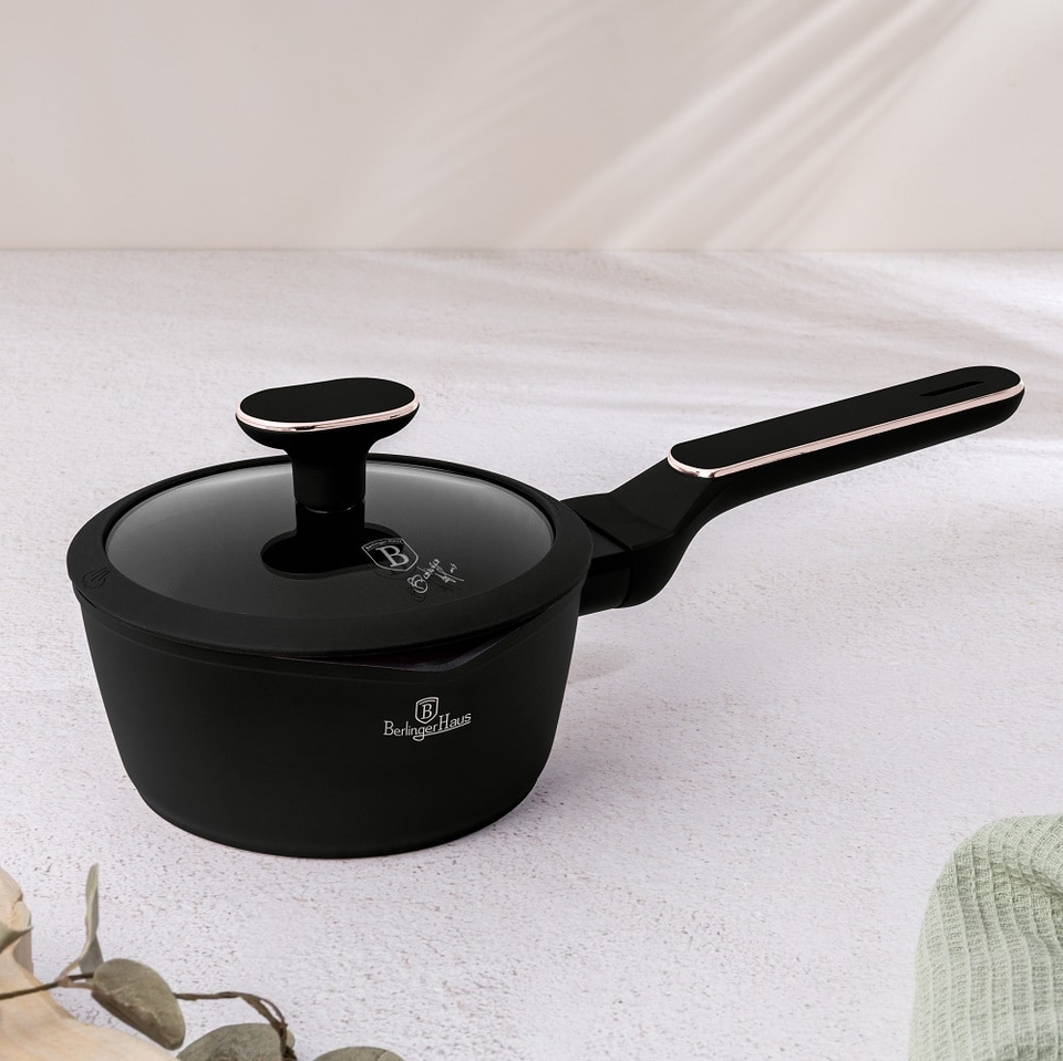 Saucepan with Lid Berlinger Haus BH8350 – Black Rose