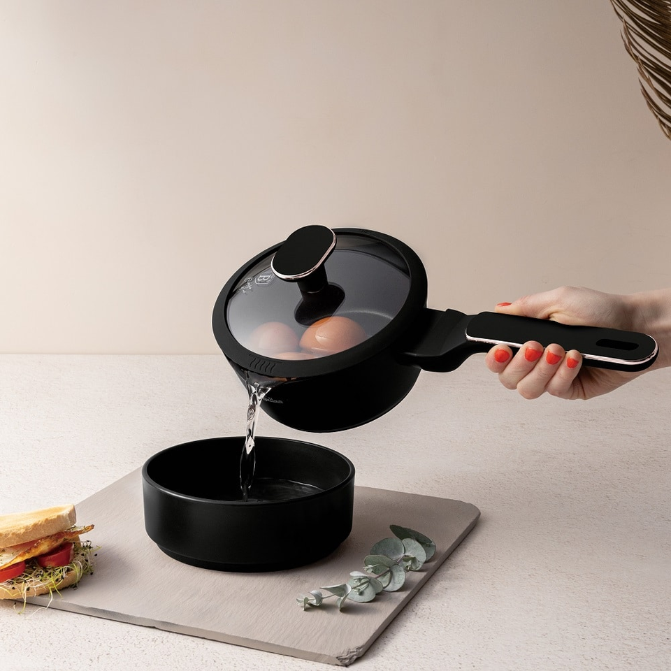 Saucepan with Lid Berlinger Haus BH8350 – Black Rose
