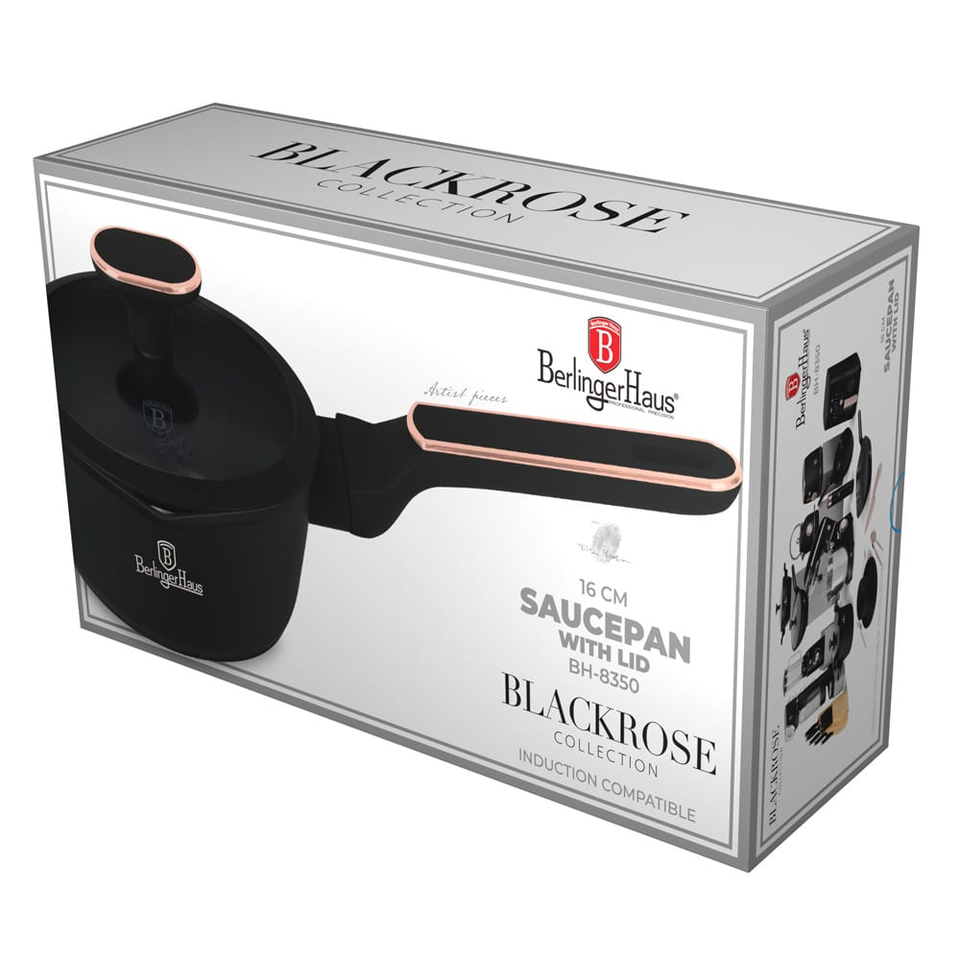 Saucepan with Lid Berlinger Haus BH8350 – Black Rose