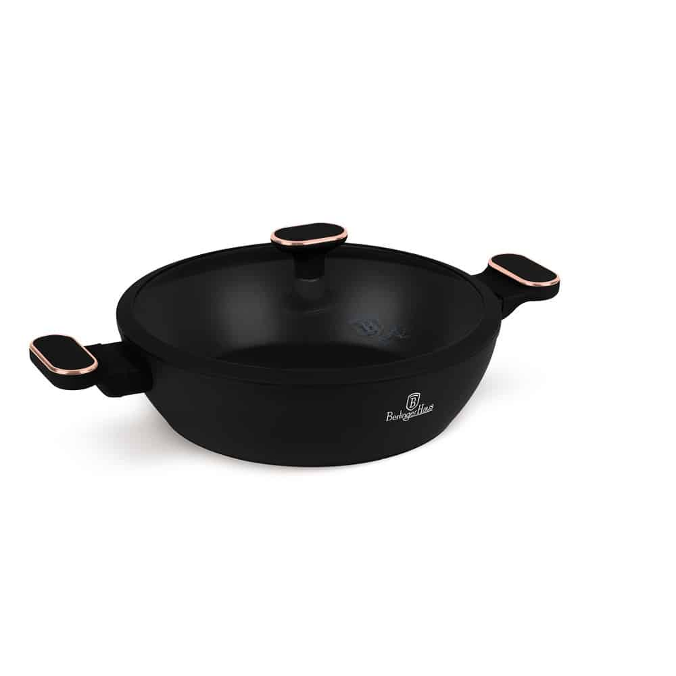 Shallow Pot Berlinger Haus BH8356 Black Rose-28 cm (3.8 L)