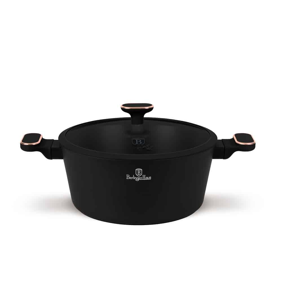 Casserole with Lid Berlinger Haus BH8359 – Black Rose/28 cm