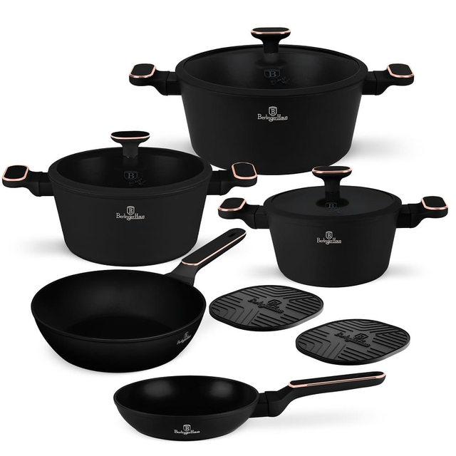 10 pcs Cookware Set Berlinger Haus BH8362 – Black Rose
