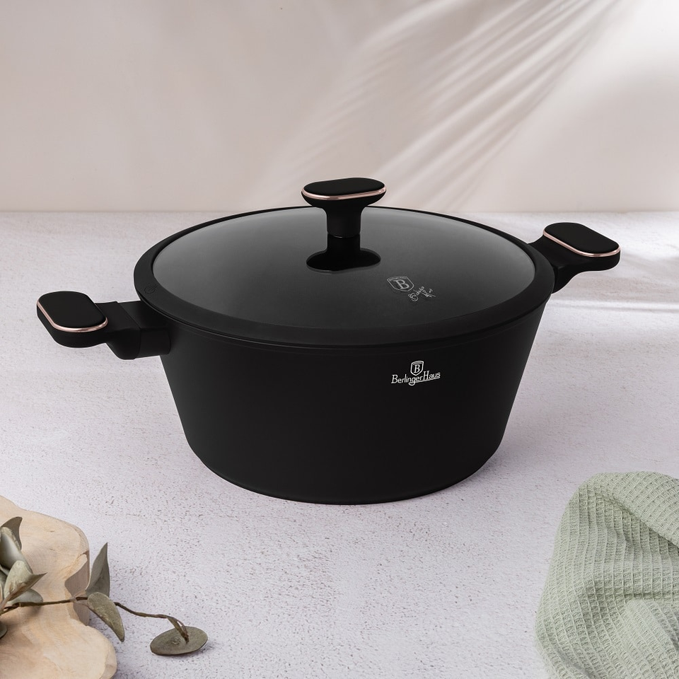 15 pcs Cookware Set Berlinger Haus BH8363 – Black Rose