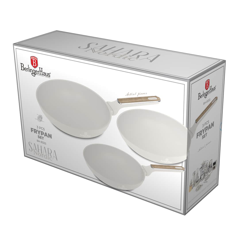 3 pcs Frypan Set Berlinger Haus BH8322 – Sahara Nordic
