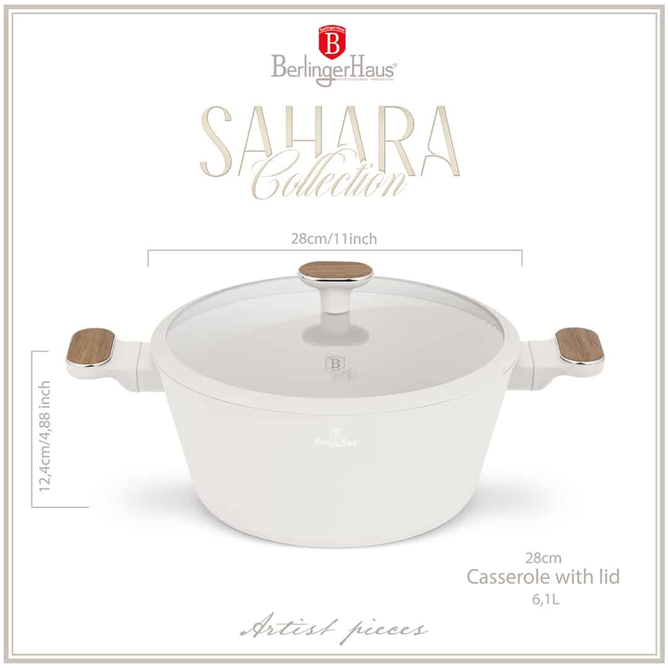 Casserole with Lid, Sahara Nordic, Berlinger Haus BH8321,Ø28
