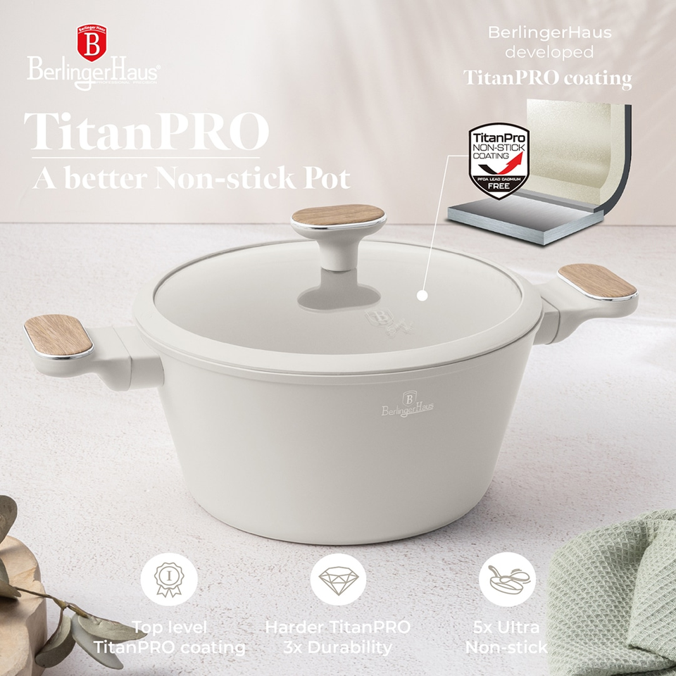 Casserole with Lid Berlinger Haus BH8320 Sahara Nordic 24 cm