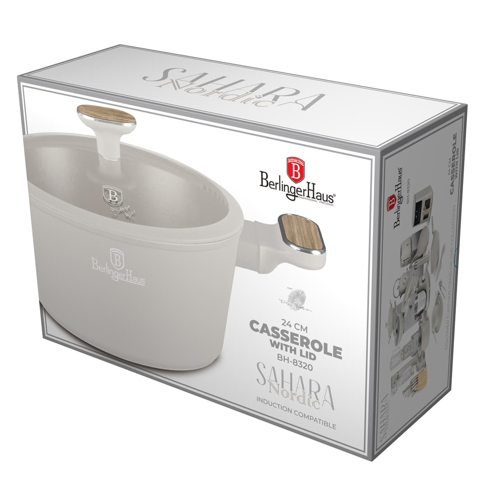 Casserole with Lid Berlinger Haus BH8320 Sahara Nordic 24 cm