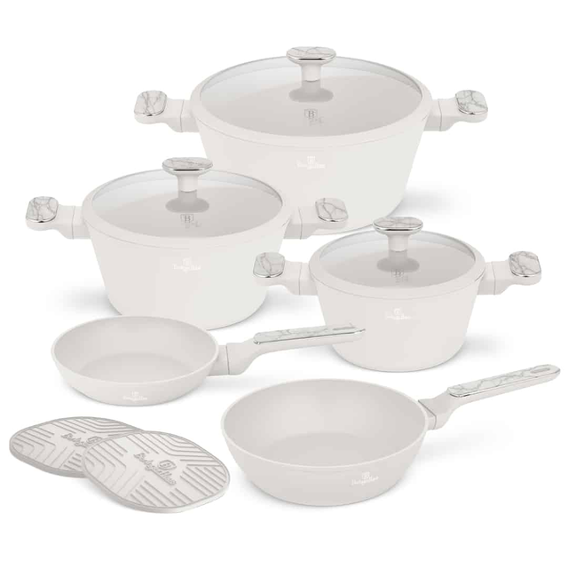 Sahara Marble 10 pcs Cookware Set Berlinger Haus BH8400