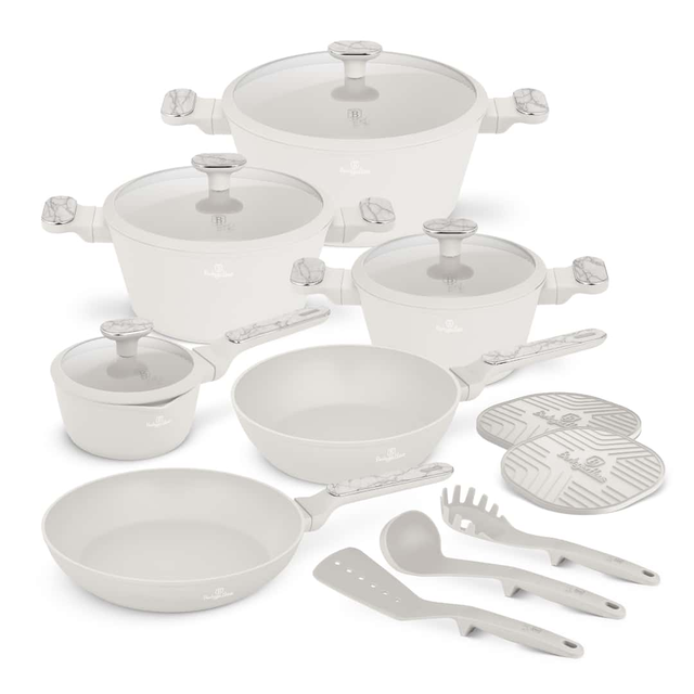 Berlinger Haus BH8401 – Sahara Marble 15 pcs Cookware Set