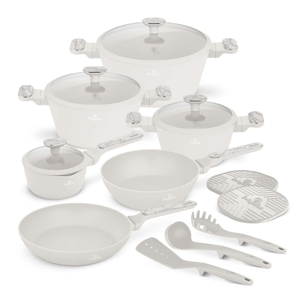 Berlinger Haus BH8401 – Sahara Marble 15 pcs Cookware Set