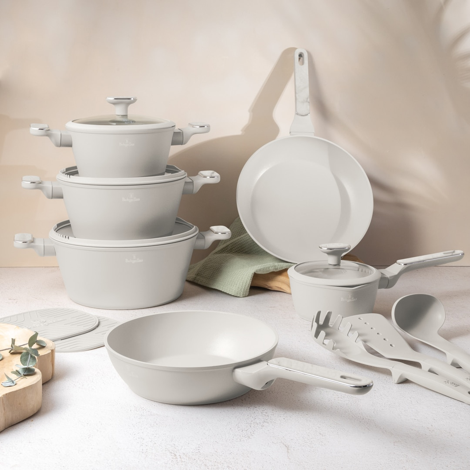 Berlinger Haus BH8401 – Sahara Marble 15 pcs Cookware Set