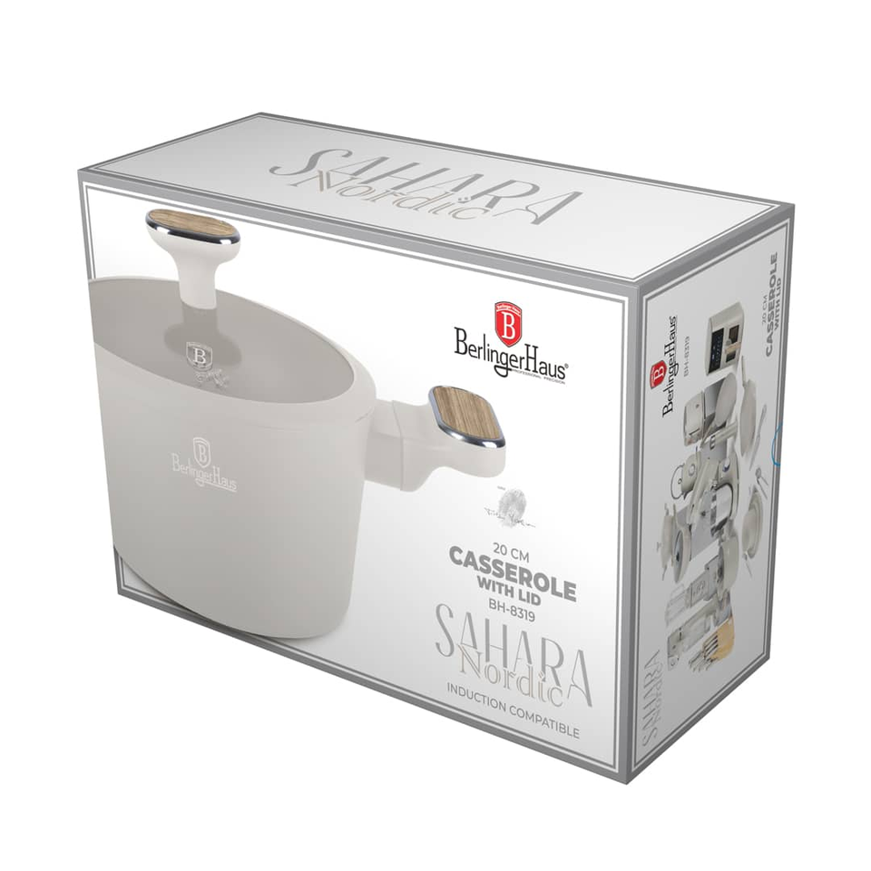 Berlinger Haus BH8319 Sahara Nordic Casserole with Lid 20 cm