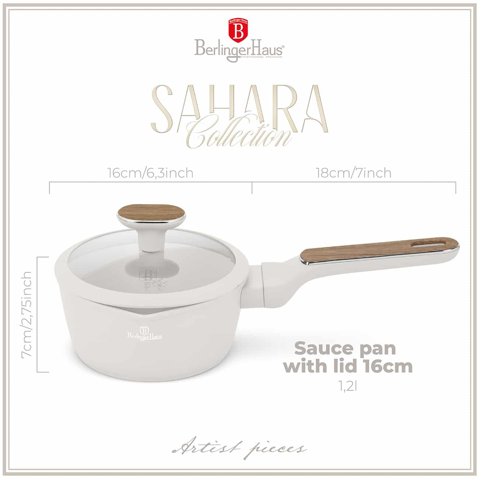 Berlinger Haus BH8312 – 16 cm Sahara Nordic Sauce Pan