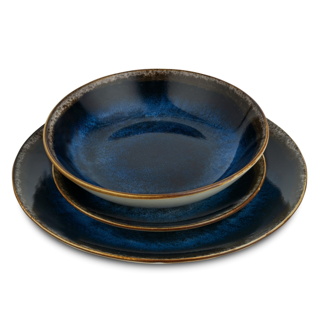 Berlinger Haus BH10301 – 18-Piece Blue Porcelain Dinnerware