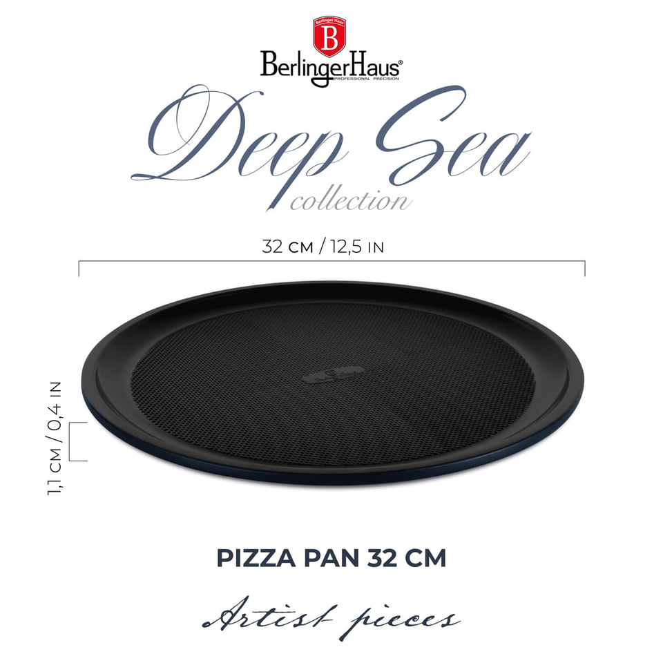 Berlinger Haus BH8701 – Matt Blue Pizza Pan 32 cm
