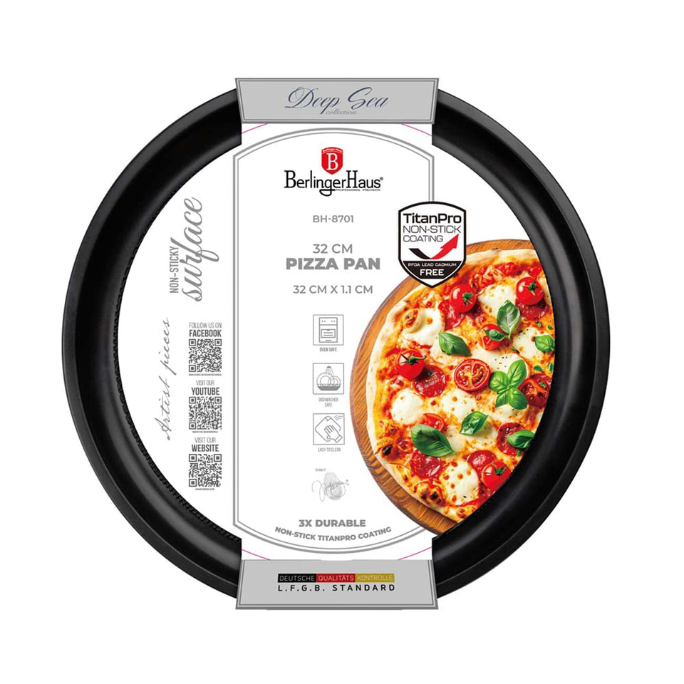Berlinger Haus BH8701 – Matt Blue Pizza Pan 32 cm