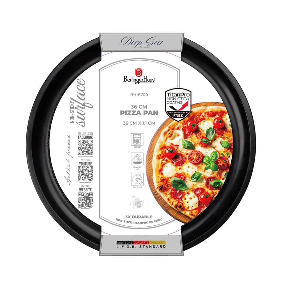 Berlinger Haus BH8700 – Matt Blue Pizza Pan 36 cm