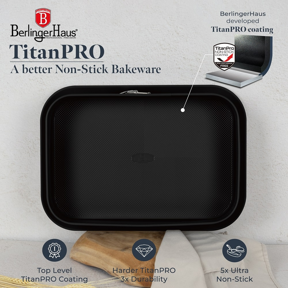Berlinger Haus BH8703 – Rectangle Springform Matt Blue