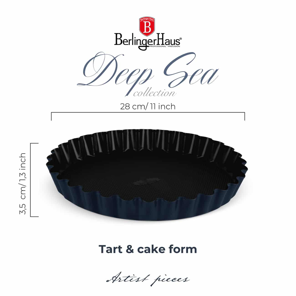 Berlinger Haus BH8706 – Tart/Cake Form Matt Blue 28 cm