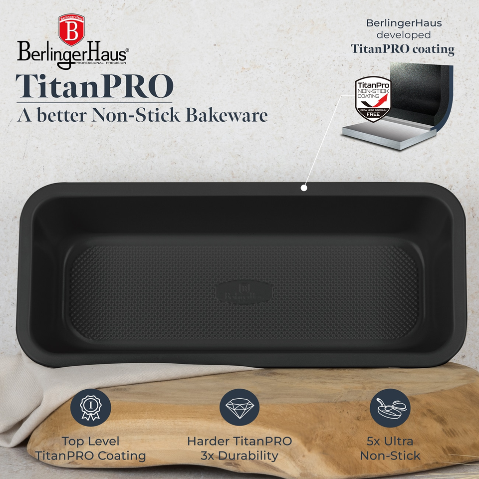 Berlinger Haus BH8699 – Loaf Pan Matt Blue 32×13.5 cm