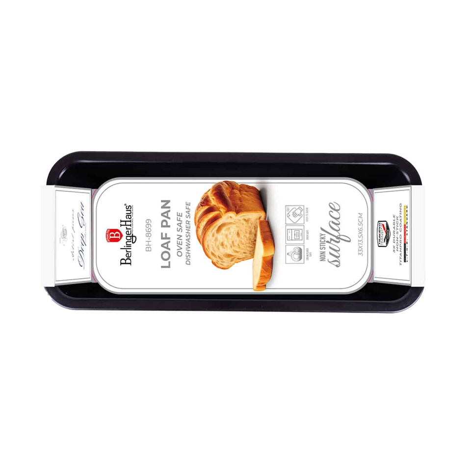 Berlinger Haus BH8699 – Loaf Pan Matt Blue 32×13.5 cm