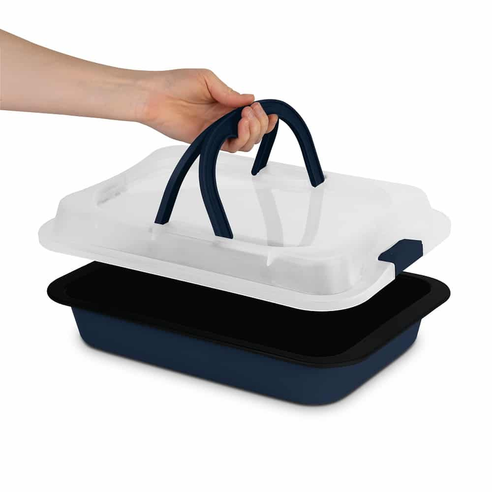 Berlinger Haus BH8707 – Oblong Roaster with Lid Matt Blue