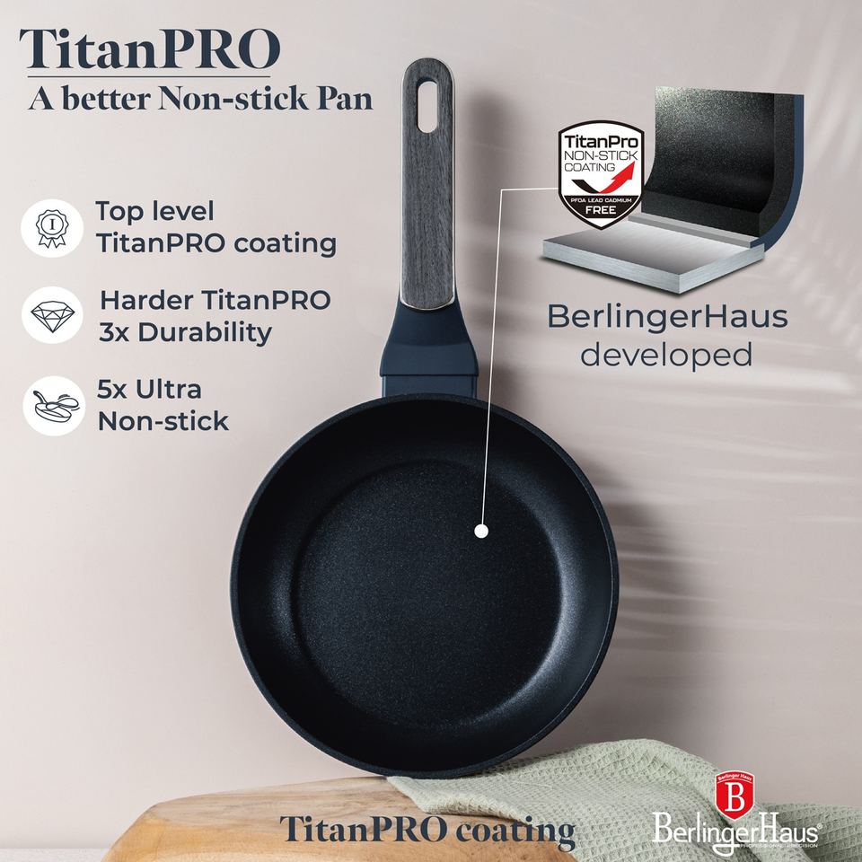 Berlinger Haus BH8379 – 3-Piece Frypan Set Deep Sea