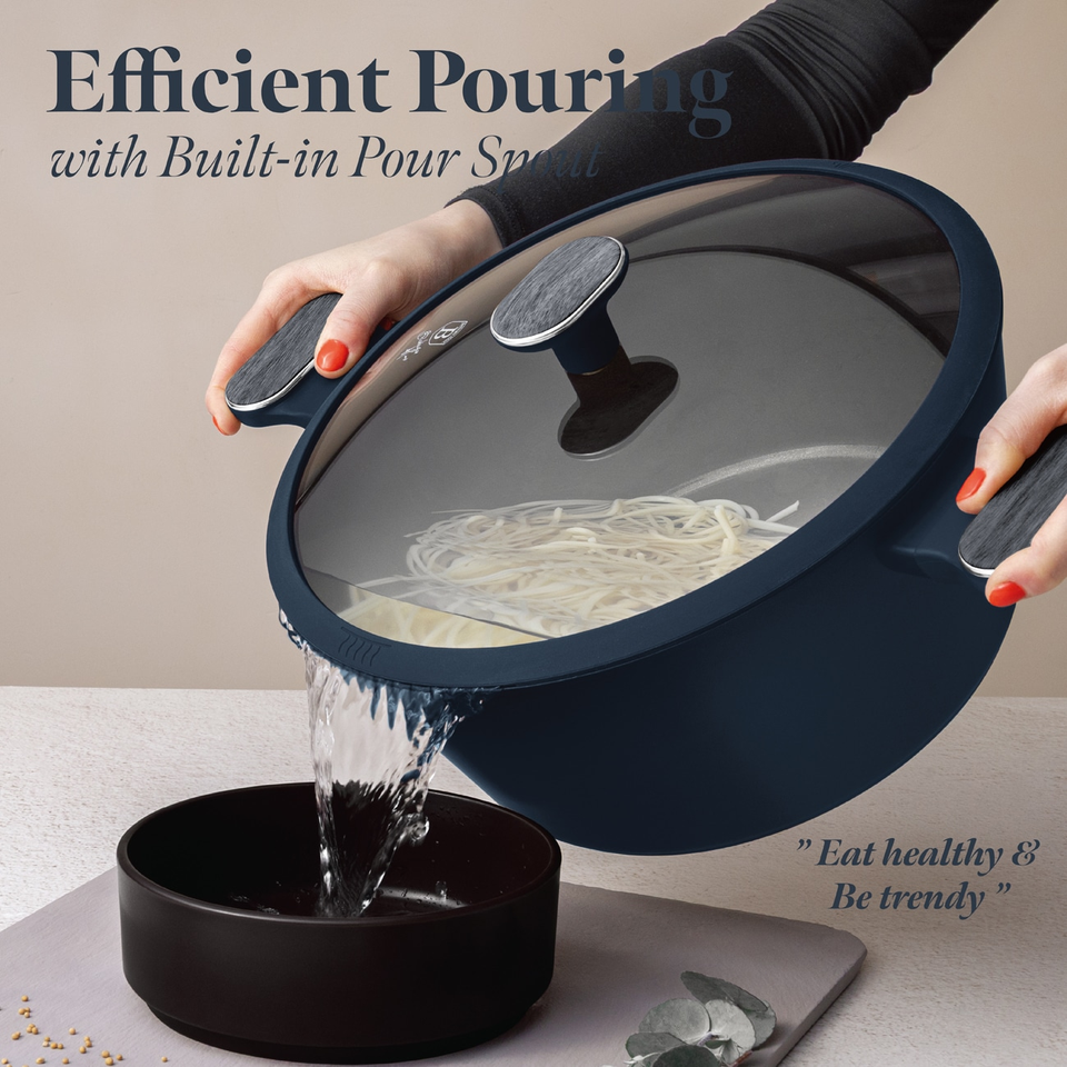 Berlinger Haus BH8378 Casserole with Lid 28 cm | Deep Sea