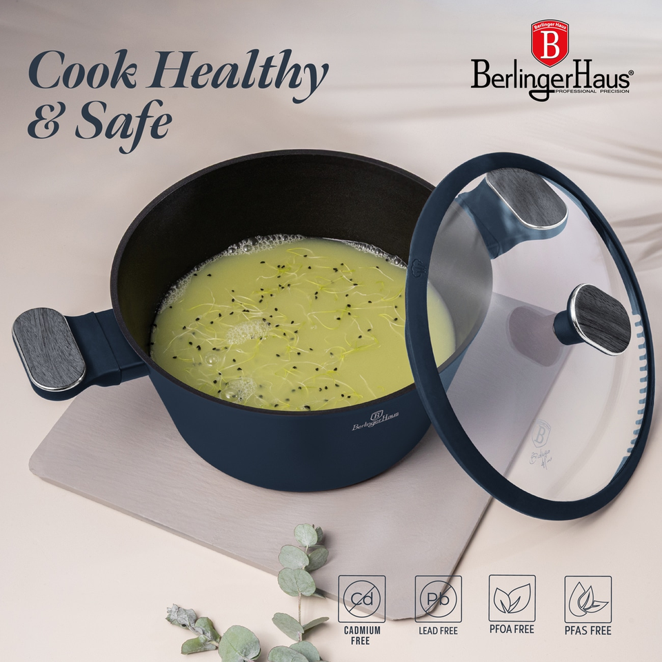 Berlinger Haus BH8377 – Casserole with Lid 24 cm | Deep Sea