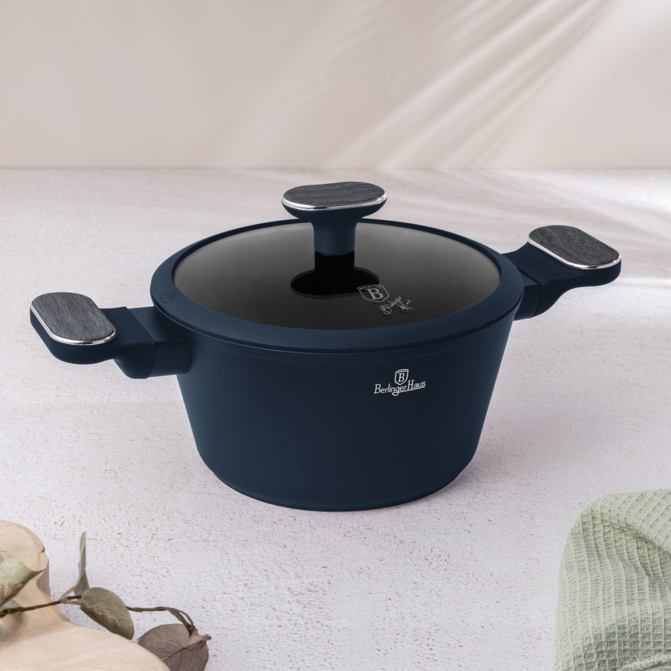 Casserole with Lid 20 cm Berlinger Haus BH8376 | Deep Sea