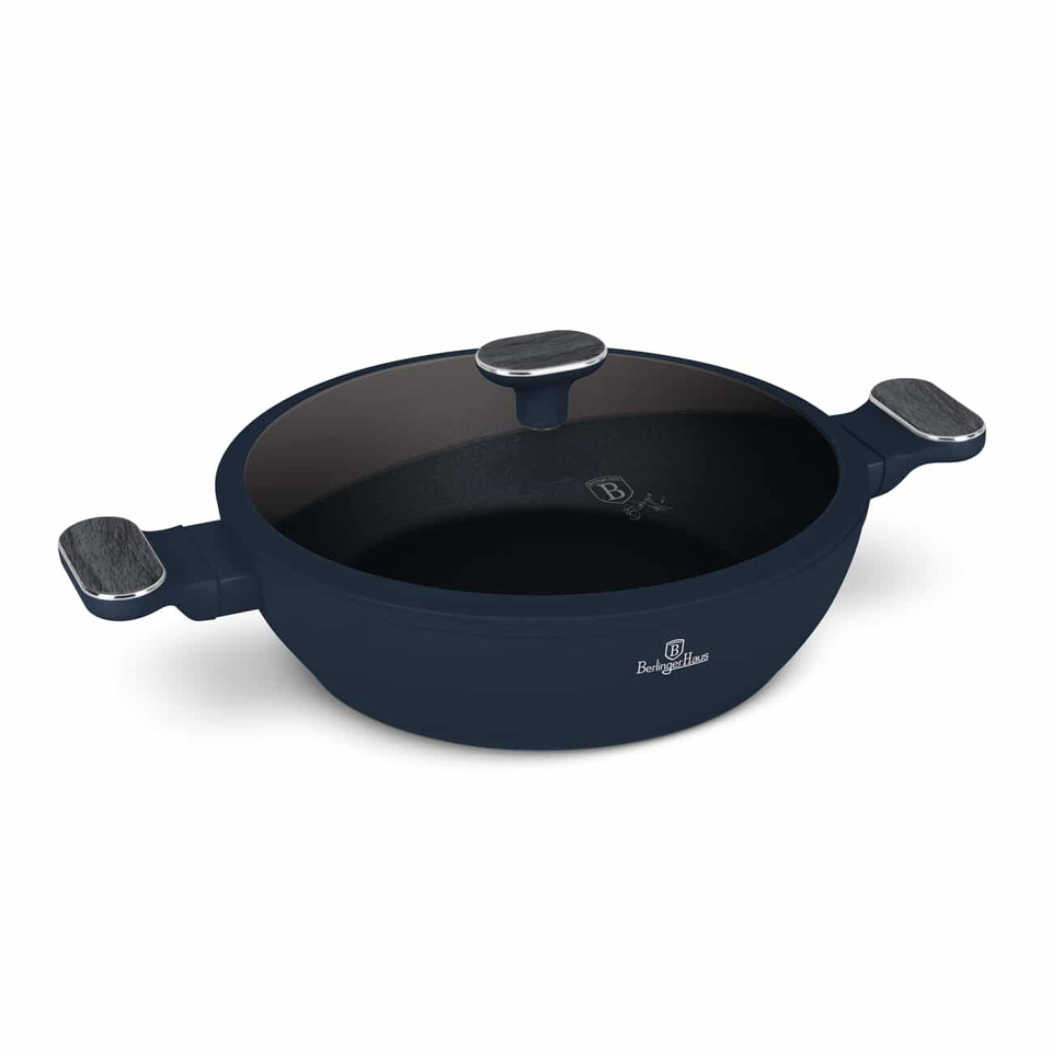 Shallow Pot with Lid 28 cm Berlinger Haus BH8375 Deep Sea