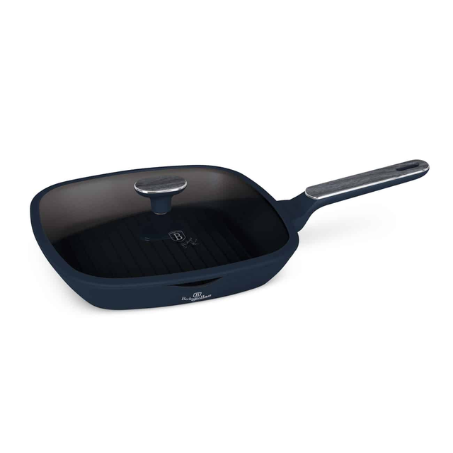 Berlinger Haus BH8374 28 cm Grill Pan with Lid Deep Sea