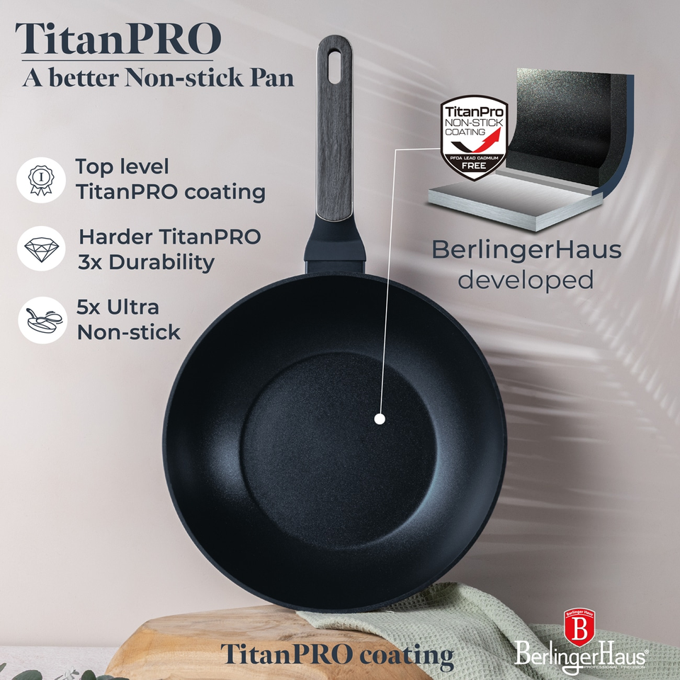 Wok Pan 28 cm – Berlinger Haus BH8372 | Deep Sea Collection
