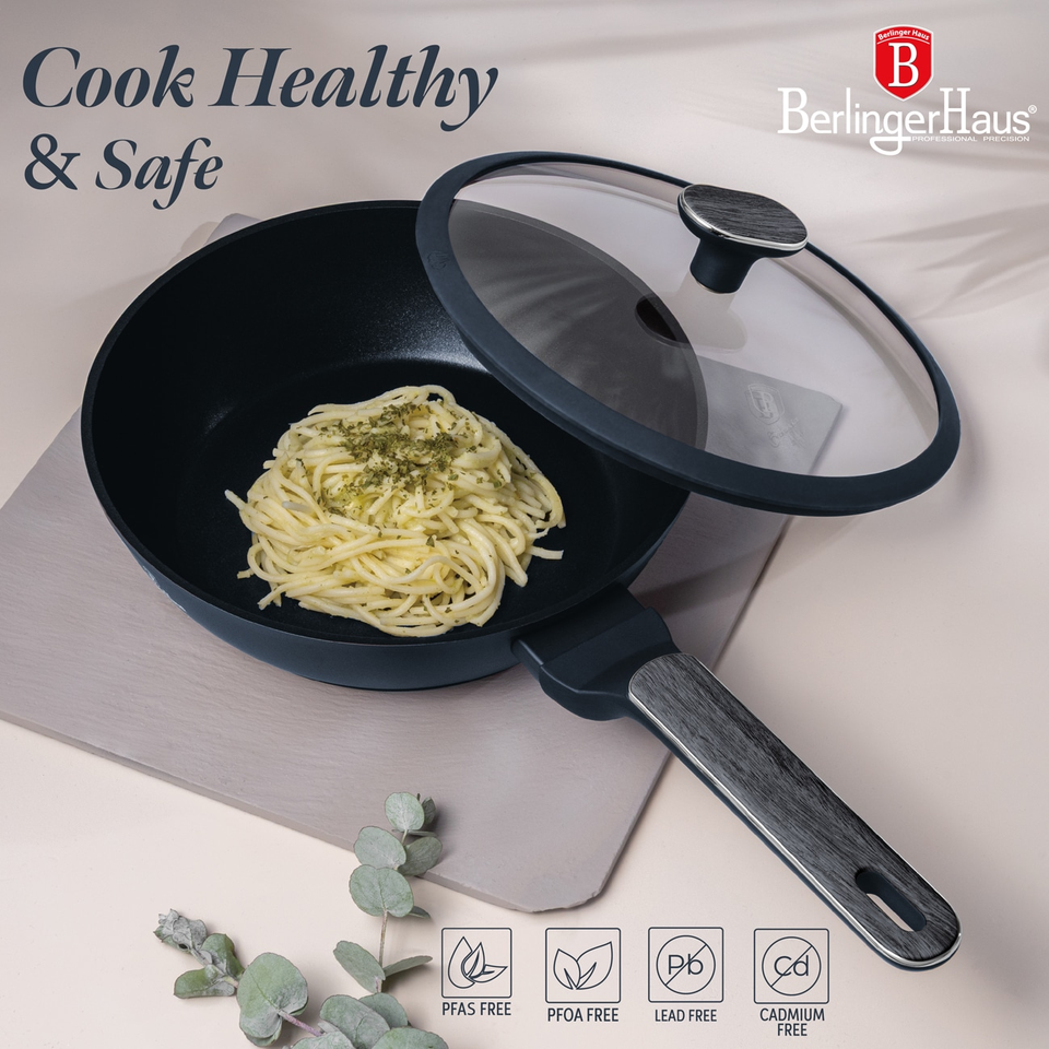 Berlinger Haus BH8371 Deep Frypan with Lid 24 cm | Deep Sea