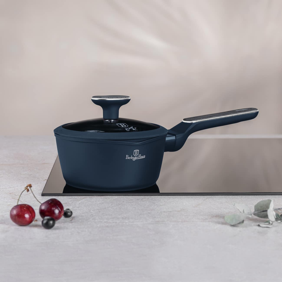 Berlinger Haus Sauce Pan with Lid – Deep Sea Ø16 cm