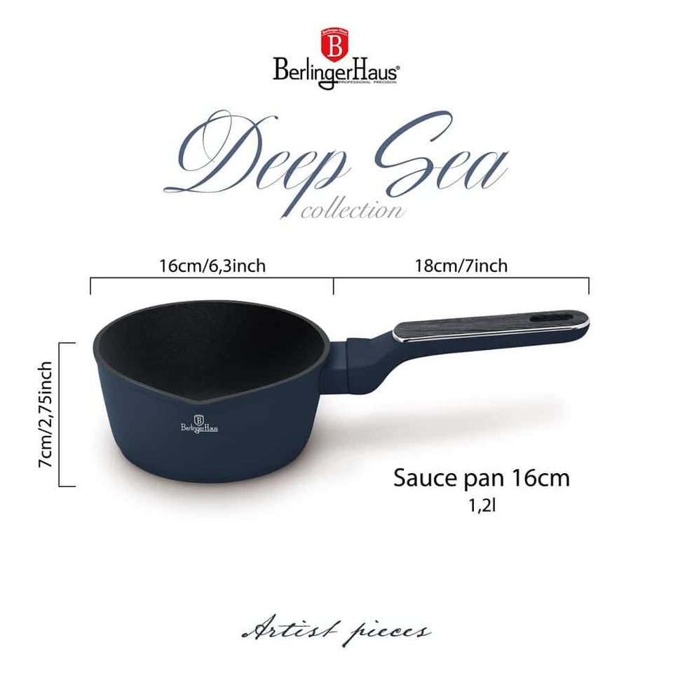 Berlinger Haus BH 8368 Sauce Pan – Deep Sea Collection Ø16cm