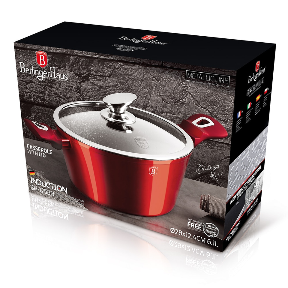 Berlinger Haus BH 1258N – 28 cm Casserole Pot with Lid