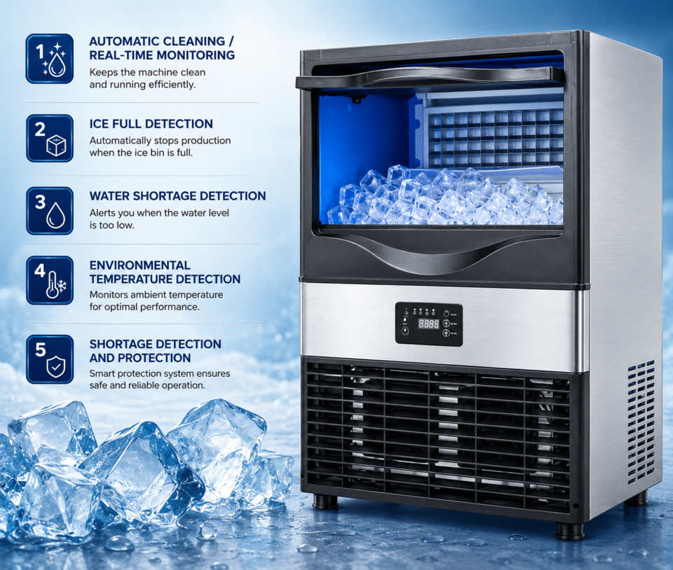 Professional Cube Ice Maker Palladium Line GK68