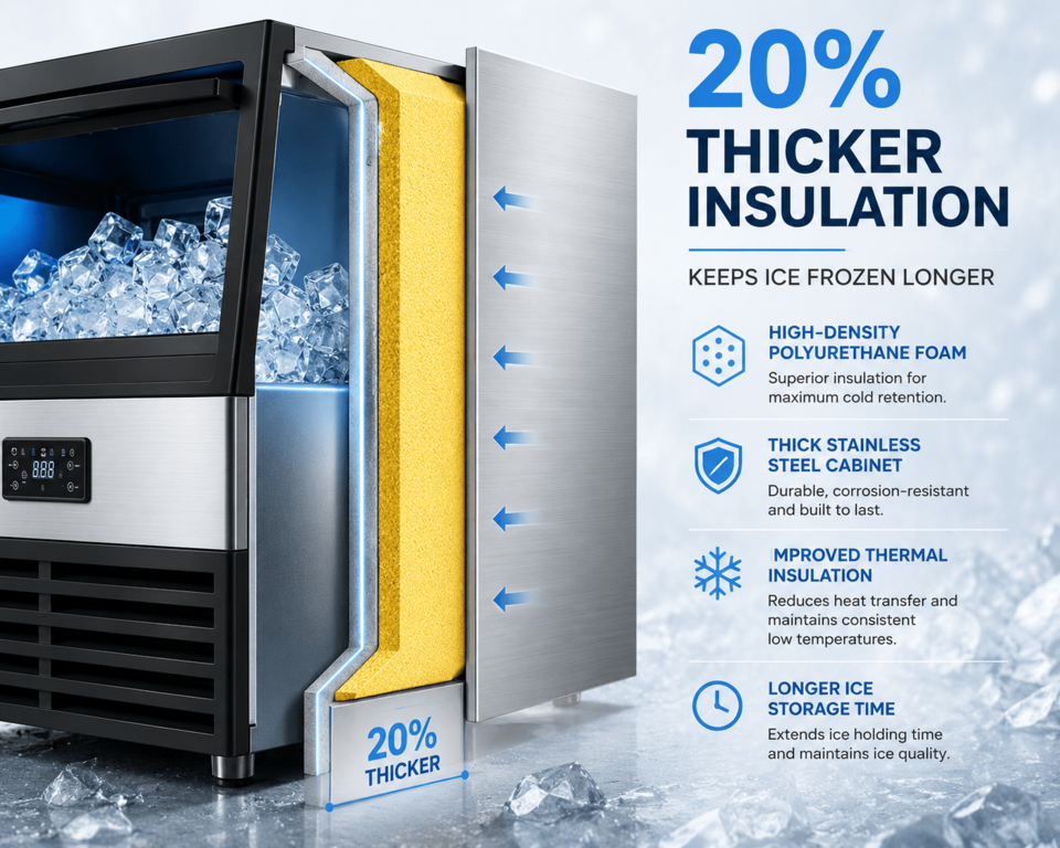 Professional Cube Ice Maker Palladium Line GK68