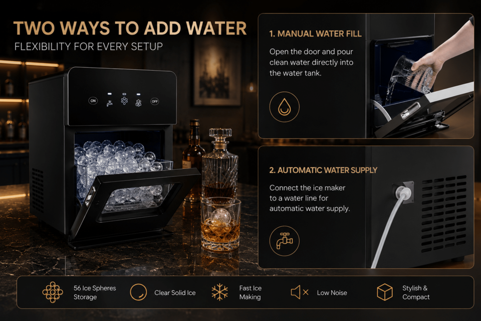 Sphere Ice Maker Palladium Line KIM001В