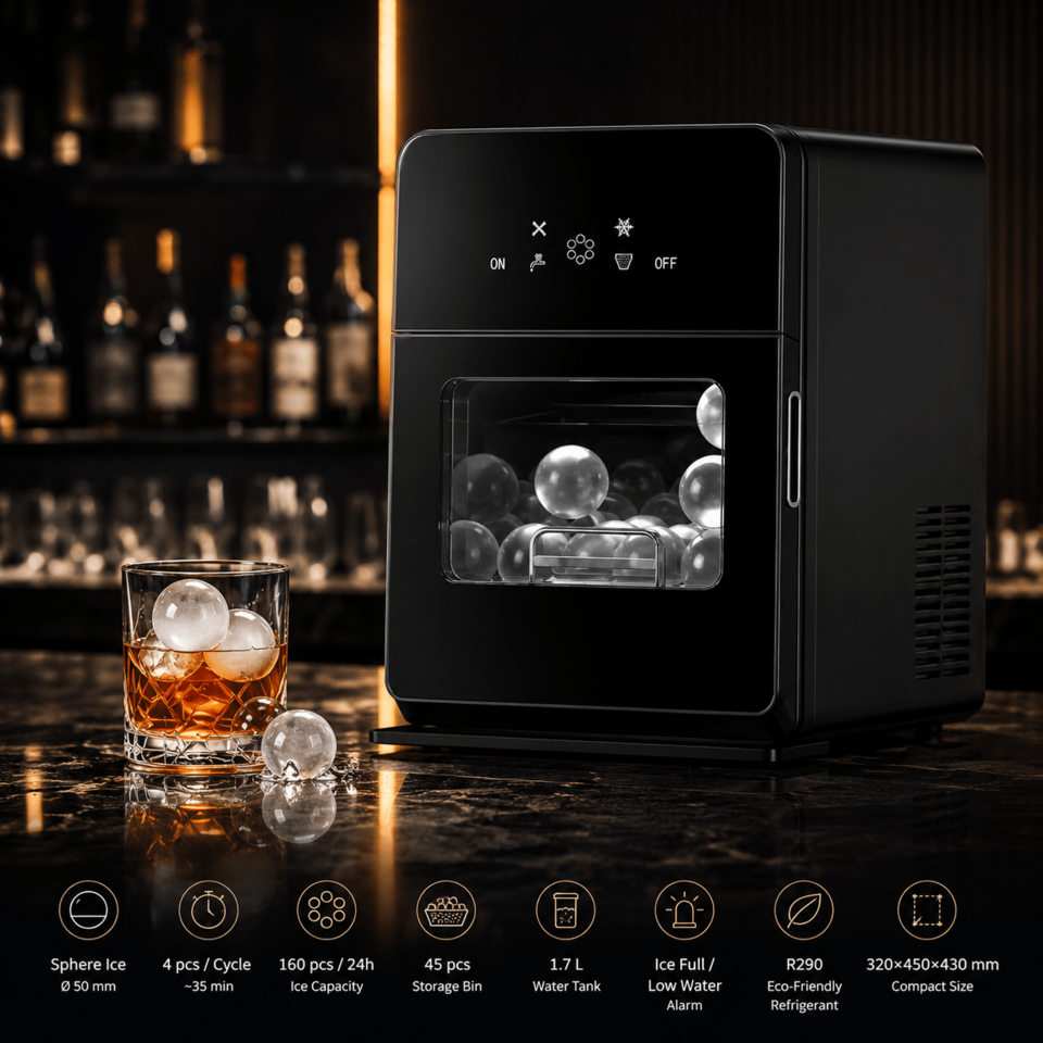 Sphere Ice Maker Palladium Line KIM001В