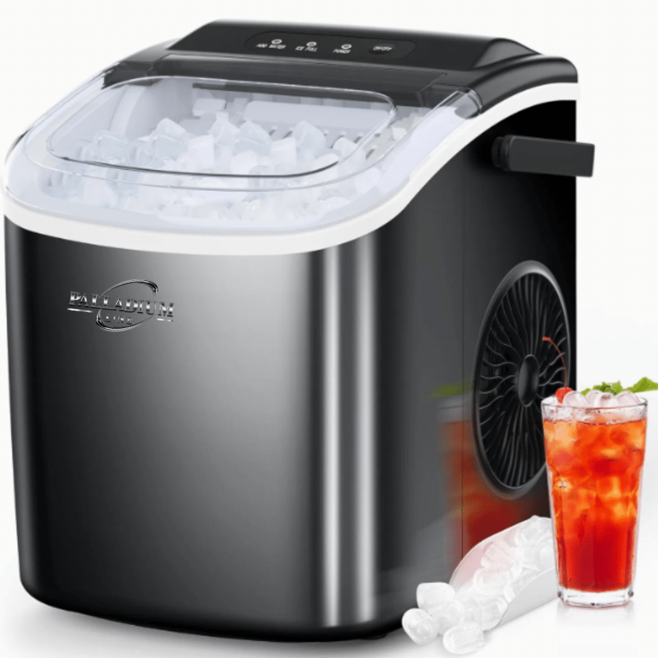 Compact Bullet Ice Maker Palladium Line KIM12 Black