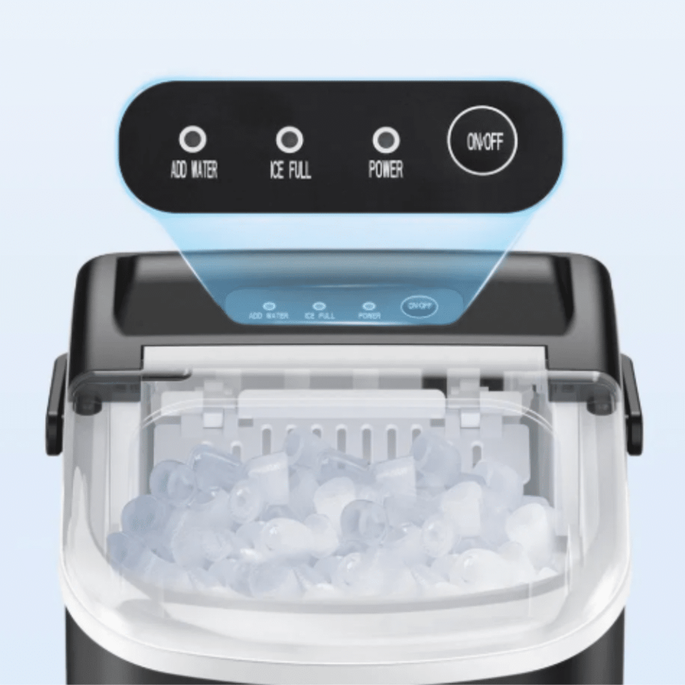 Compact Bullet Ice Maker Palladium Line KIM12 Black