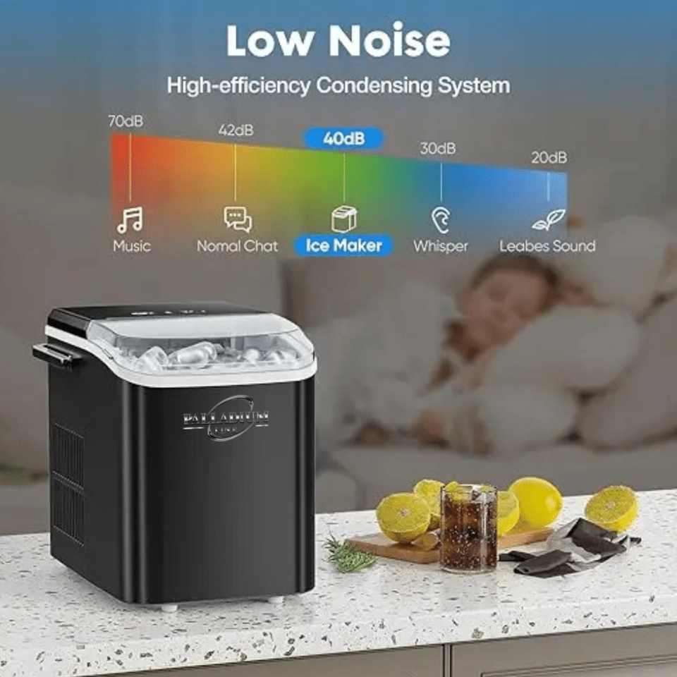 Compact Bullet Ice Maker Palladium Line KIM12 Black